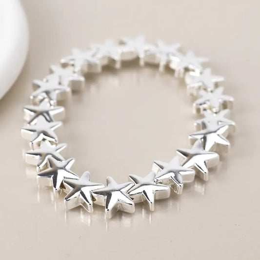 Peace of Mind - Silver Plated Star Bracelet