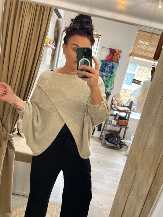 Wrap Knit - Beige
