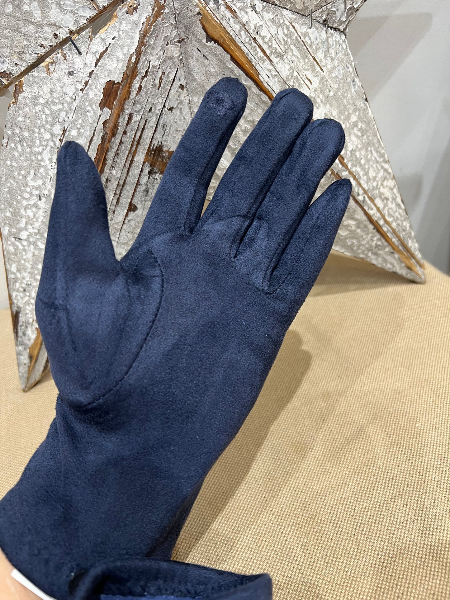 Gloves with Touch Screen Finger - Navy