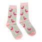 Jess & Lou Bamboo Socks - Flamingo Pink