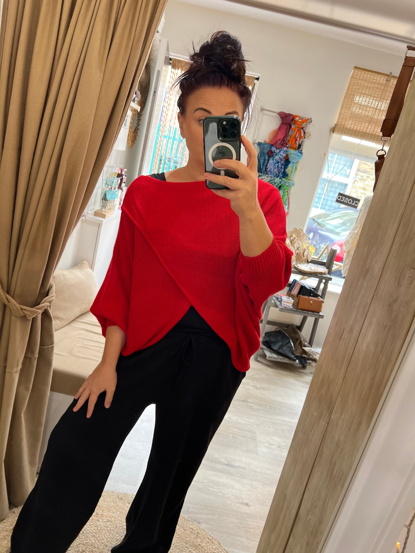Wrap Knit - Red
