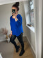 Soft Knit Short Jumper - Cobalt