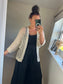Crochet Open Cardi - Cream