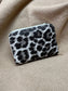 Card Holder Purse - Grey Leopard