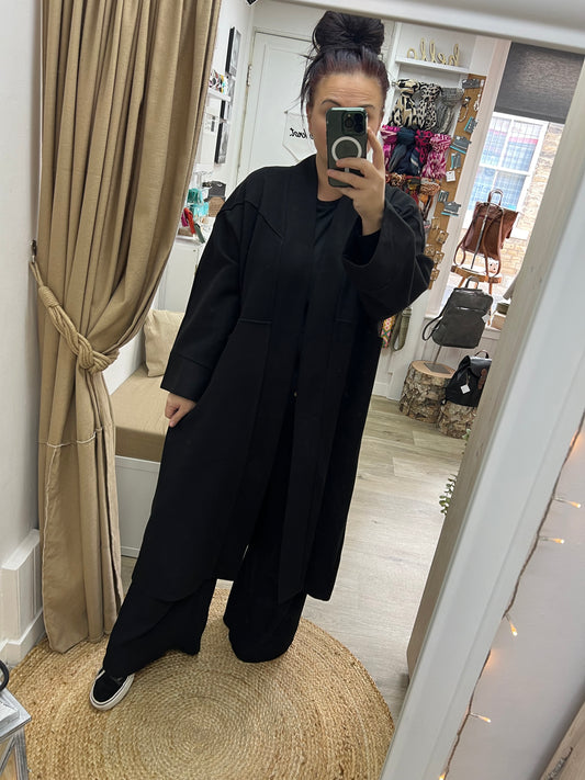 Oversized Coat - Black