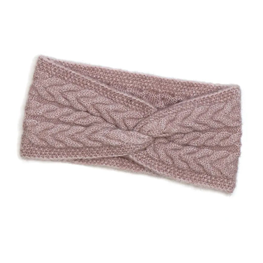 Herringbone Twist Headband - Blush