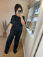 Stripe Co-Ord Set - Black
