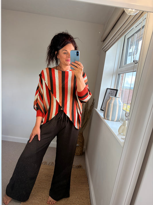 Wrap Knit - Stripe Rust