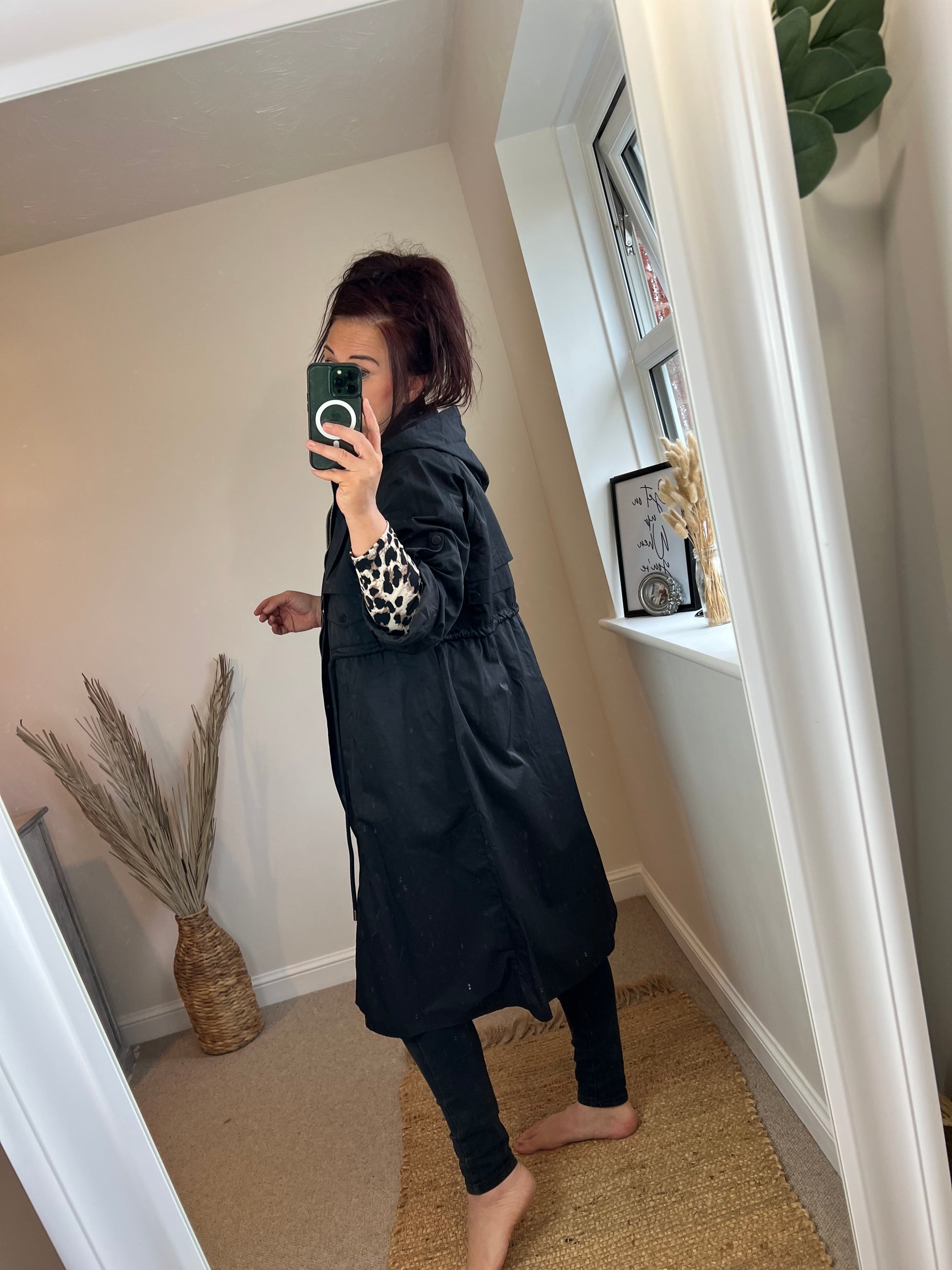 Fly Trench Coat Black – Top Knot - Main Image