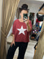 Jersey Star Top - Wine