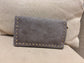 Small Faux Suede Crossbody Bag - Taupe