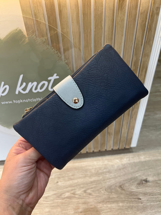 All-In-One Purse - Navy/Grey
