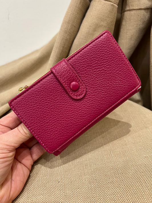 RFID Medium Purse - Cerise