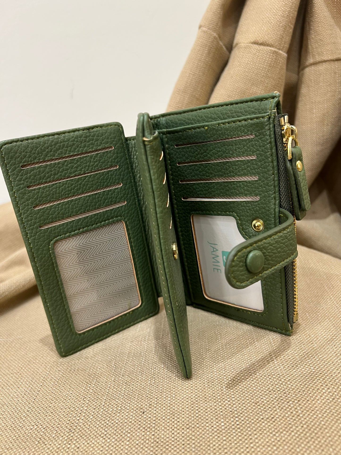 RFID Medium Purse - Sage