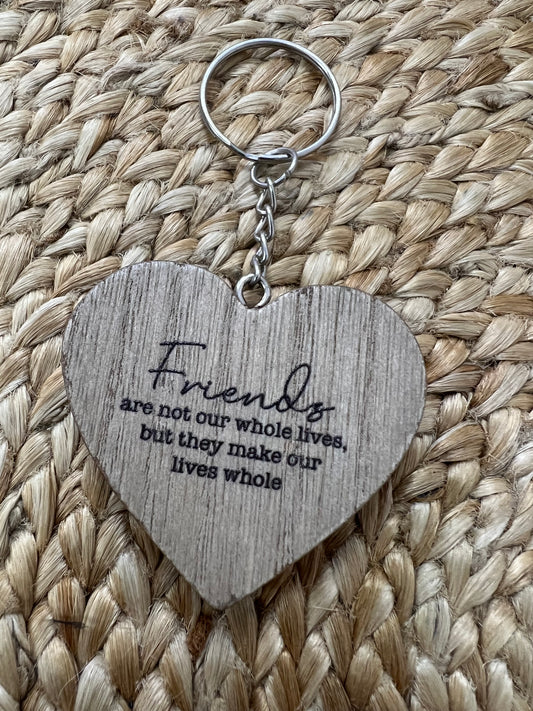 Wooden Friendship Keyring - Whole Lives