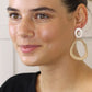 Peace Of Mind - Silver Plated Large Double Drop Earrings