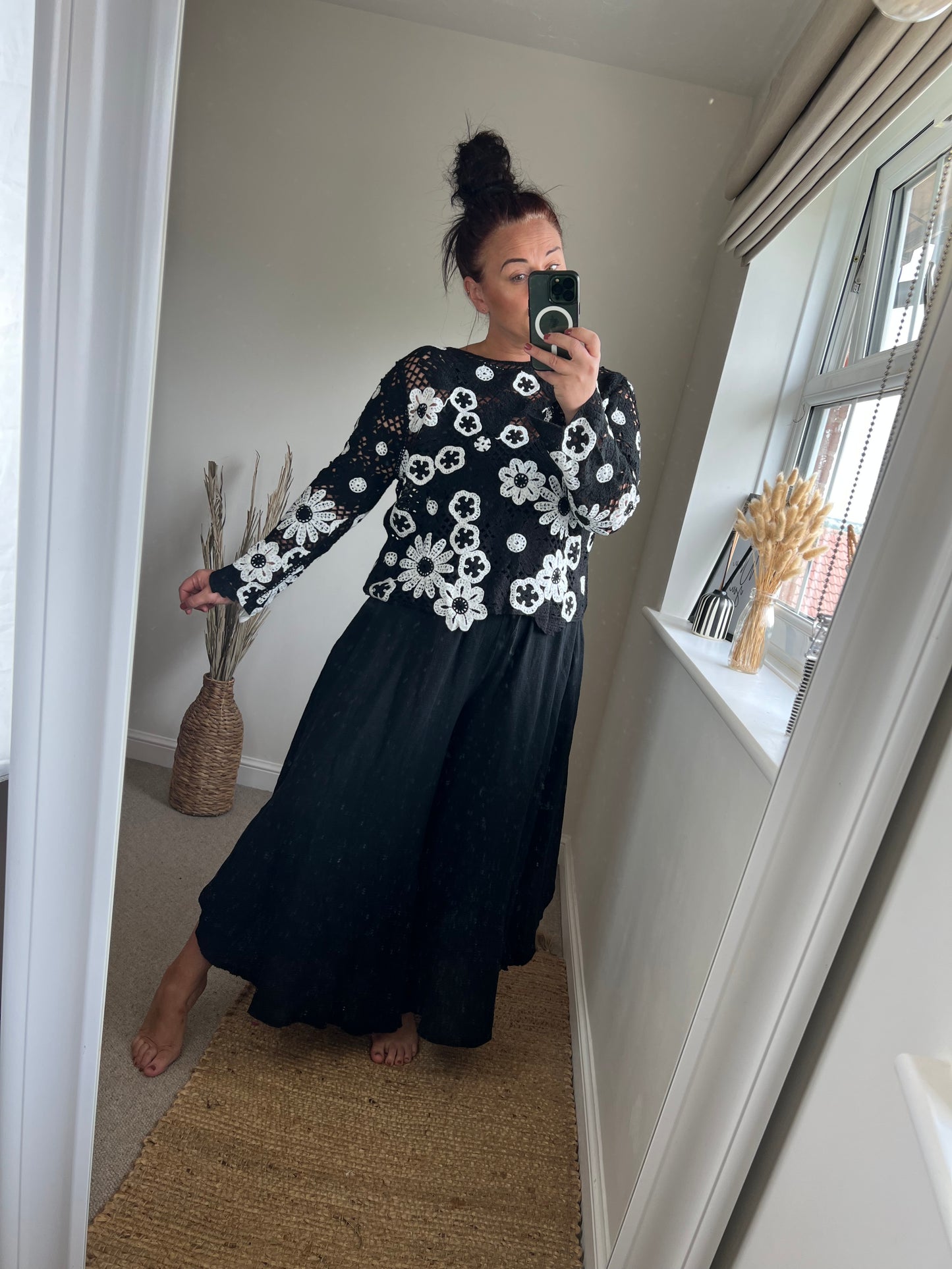 Crochet Jumper - Black