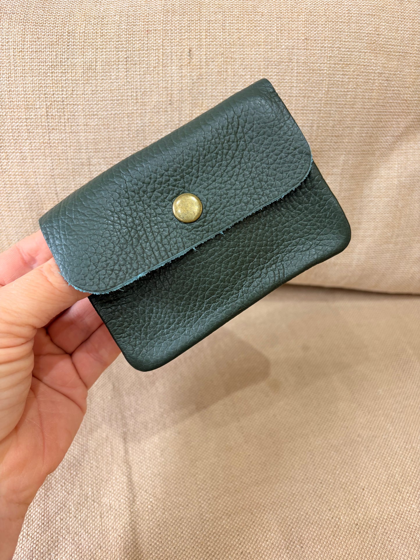 Leather Purse - Dark Khaki