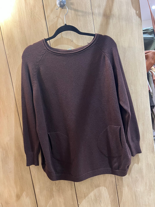 Button Side Jumper - Chocolate