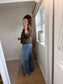 Military Denim Jacket - Chocolate