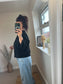 Soft Jersey Cardigan - Black