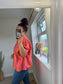Stripe Shirt - Orange/Cerise