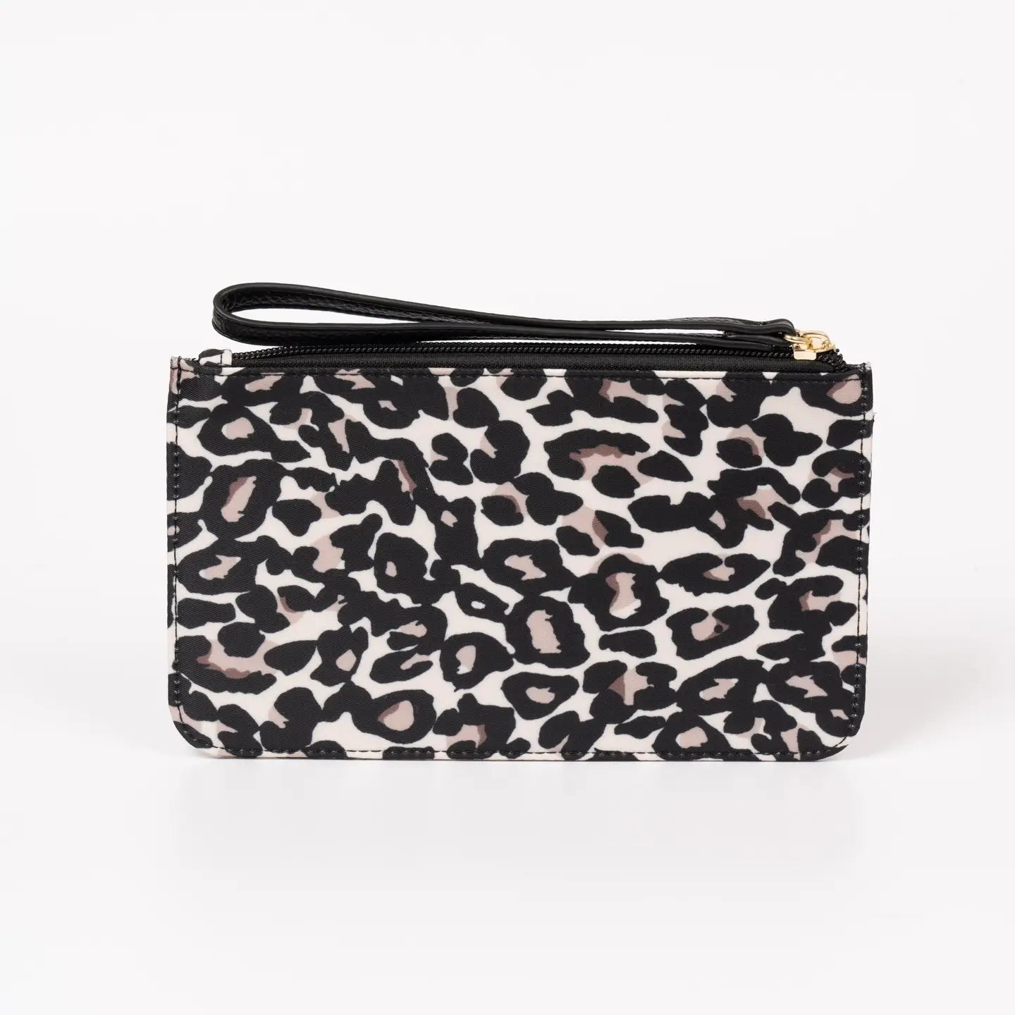 Passport Holder Wallet - Leopard Cream
