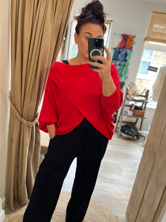 Wrap Knit - Red