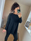 Embellished Arm Jumper - Black