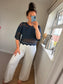 Lace Top - Navy