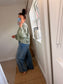 Acid Wash Sweatshirt - Khaki