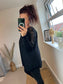Embellished Arm Jumper - Black