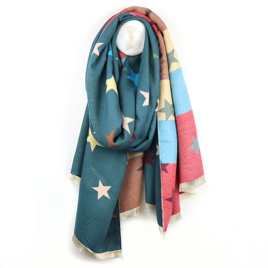 Reversible Scarf - Multi Star