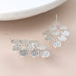 Peace of Mind - Silver Plated Hammered Disc Earrings