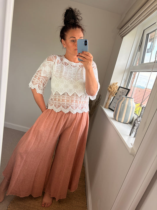 Lace Top - White