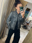 Denim Jacket - Leopard Print