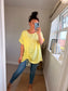 Drawstring Top - Lemon