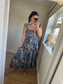 Ditsy Floral Midi Dress - Navy