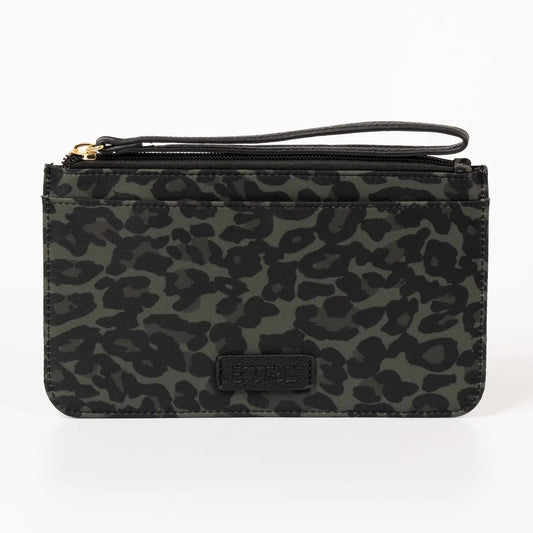 Passport Holder Wallet - Leopard Khaki