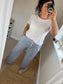 Cotton Stripe Trousers - Blue