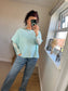 Mesh Long Sleeve Top - Argyle