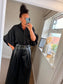 Puff Sleeve Shirt - Black