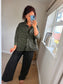 Leopard Shirt Jacket - Khaki