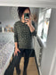 Fine Knit Leopard Jumper - Khaki