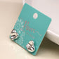 Peace Of Mind - Silver Plated Wavy Heart Studs