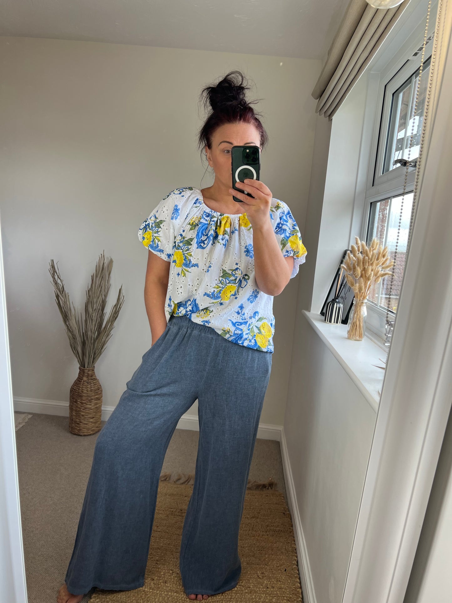 Broderie Anglaise Lemon Top