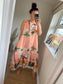 Santorini Dress - Coral