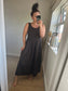 Ribbed Midi Dress - Chocolate