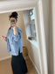 Oversized Denim Shirt Jacket - Blue (2 sizes)