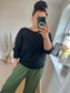 Open Sleeve Jumper - Black